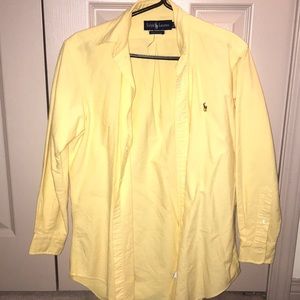 Pastel yellow Polo button up